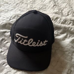Titleist Black Cap with White Logo